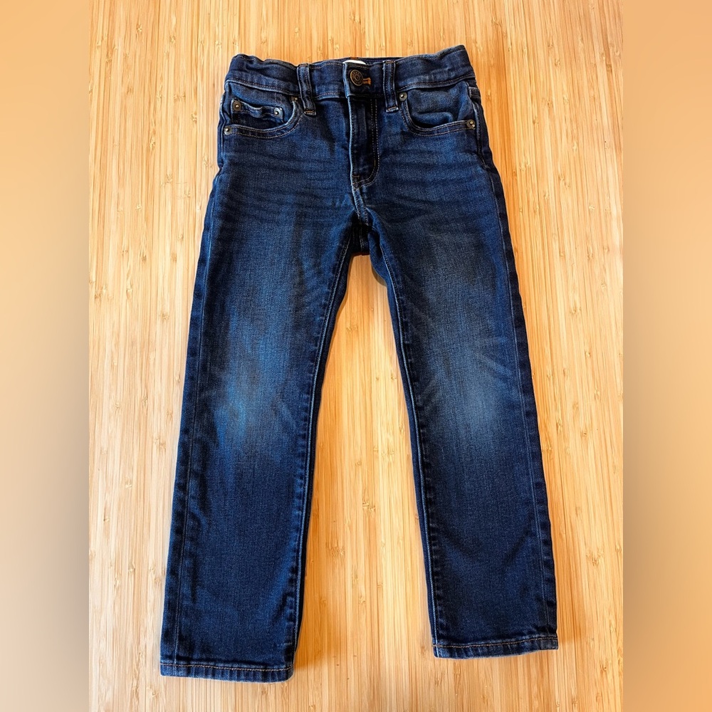 Crewcuts J. Crew Girl's Size 5 Denim‎ Blue Jeans Adjustable Waist Kids Pants